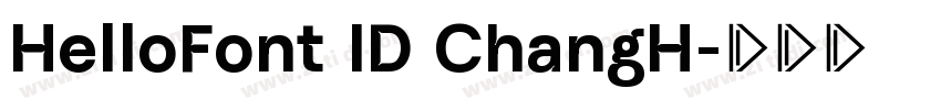 HelloFont ID ChangH字体转换